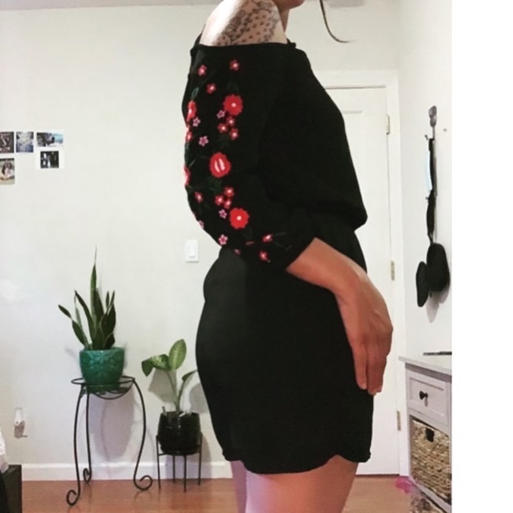 Thalia Black Romper